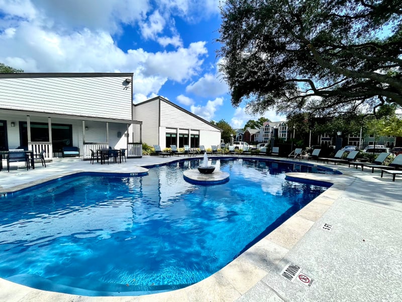 Enjoy apartments with a swimming pool at The Abbey at Energy Corridor in Houston, Texas
