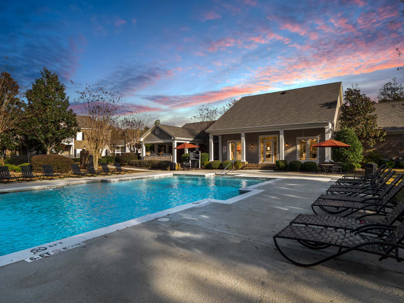 The community pool at Brighton Park in Byron, Georgia