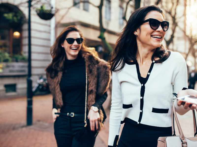 Residents walking on the streets of the neighborhood near One West Hartford in West Hartford, Connecticut