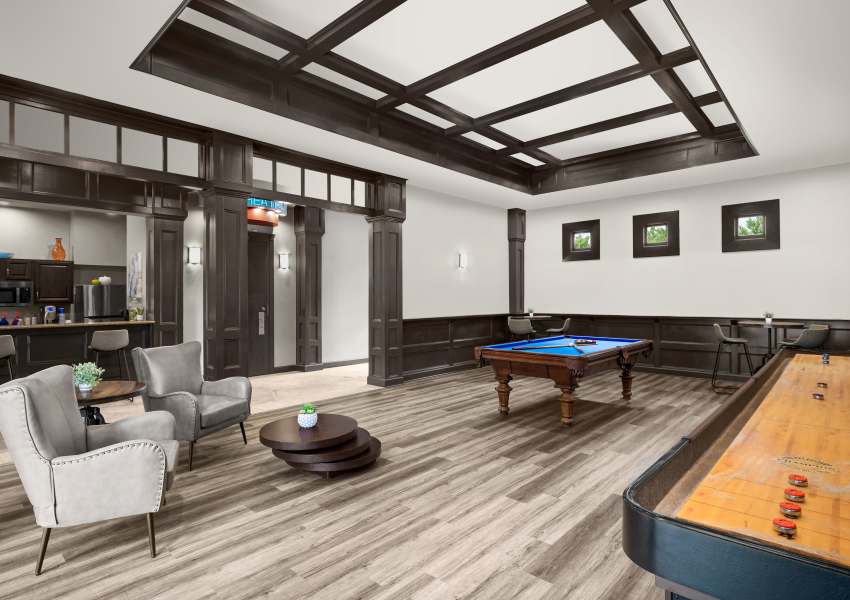 Game room at The Lodge at Shavano Park