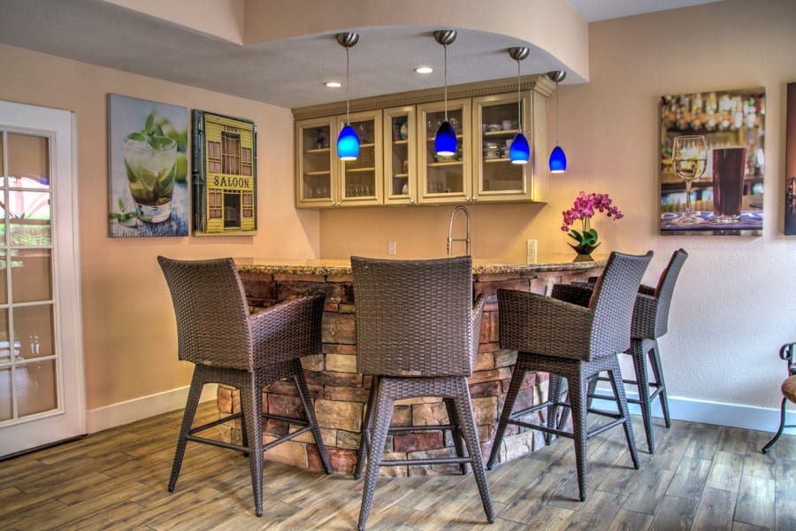 One of many resident common areas to gather with family and friends at Casa Del Rio Senior Living in Peoria, Arizona
