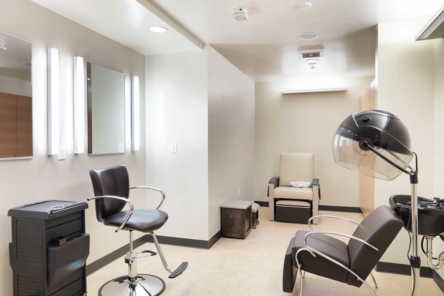 Onsite salon at The Avant in Palo Alto, California.