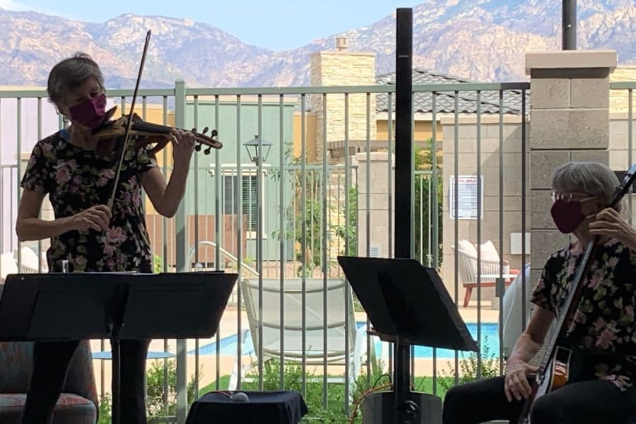 'Music With a View' in the Bistro with The McCann Sisters at All Seasons Oro Valley in Oro Valley, Arizona