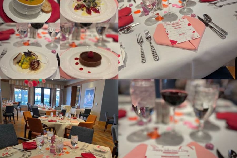 Valentine's Signature Dinner in The Main Dining Room 
