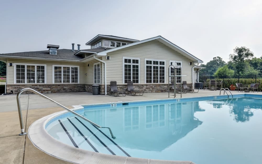 Swimming pool at Village Square Apartments & Townhomes in Glen Burnie, Maryland