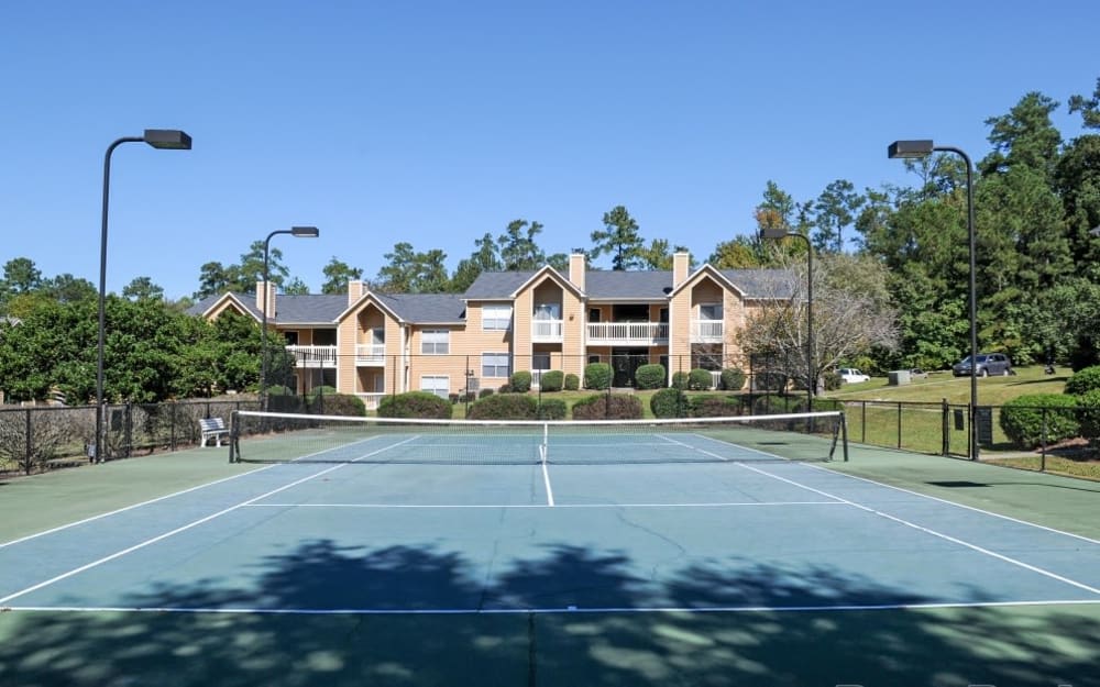 Tennis court at Hampton Greene Apartment Homes in Columbia, South Carolina