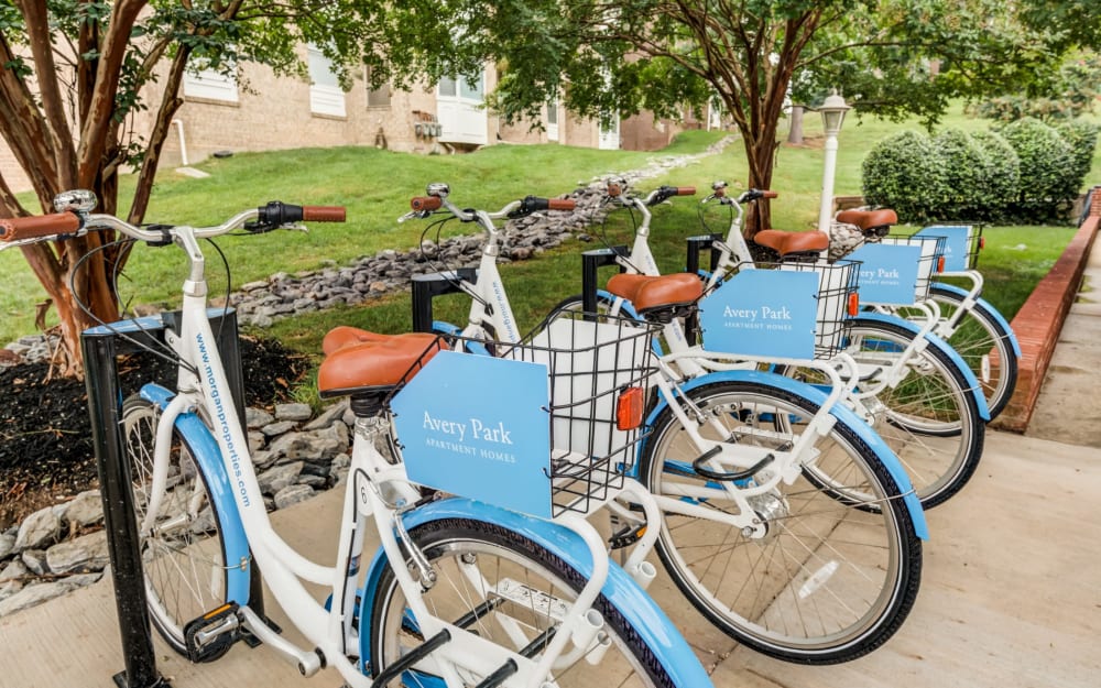 Bike share at Avery Park Apartment Homes in Silver Spring, Maryland