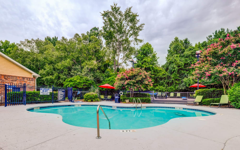 Swimming pool at Hampton Greene Apartment Homes in Columbia, South Carolina