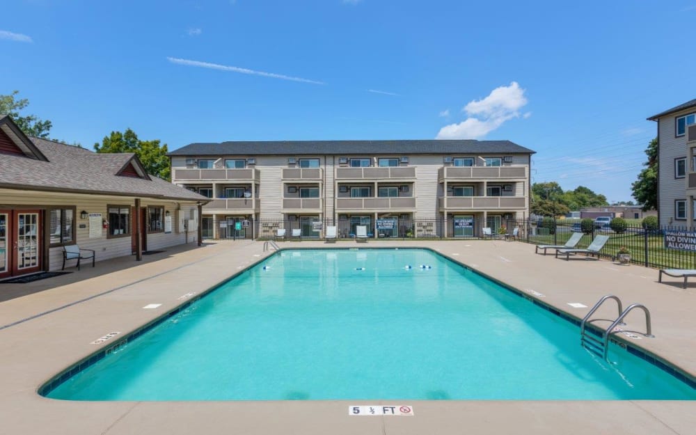 Swimming pool at Gable Oaks Apartment Homes in Rock Hill, South Carolina