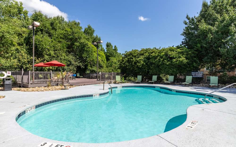 Swimming pool at Hampton Greene Apartment Homes in Columbia, South Carolina