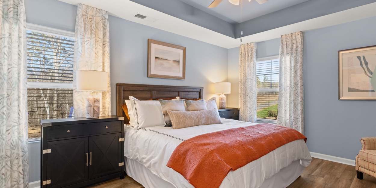 Spacious bedroom at The Lakes at Statham in Statham, Georgia