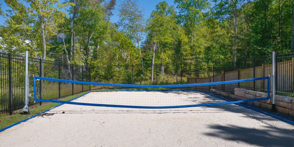 Beach volley ball court at The Lakes at Statham in Statham, Georgia