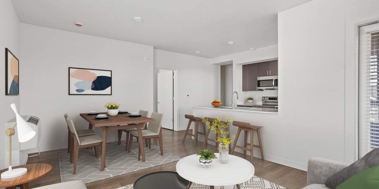 An apartment at The Meadowlark at Fairview in Fairview, Oregon