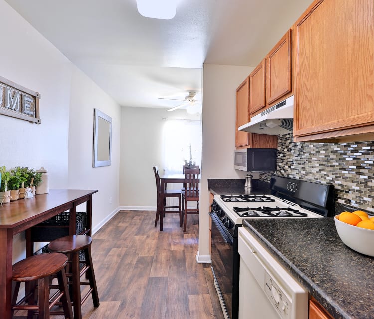 Kitchen room at Cedar Creek Apartment Homes in Glen Burnie, Maryland
