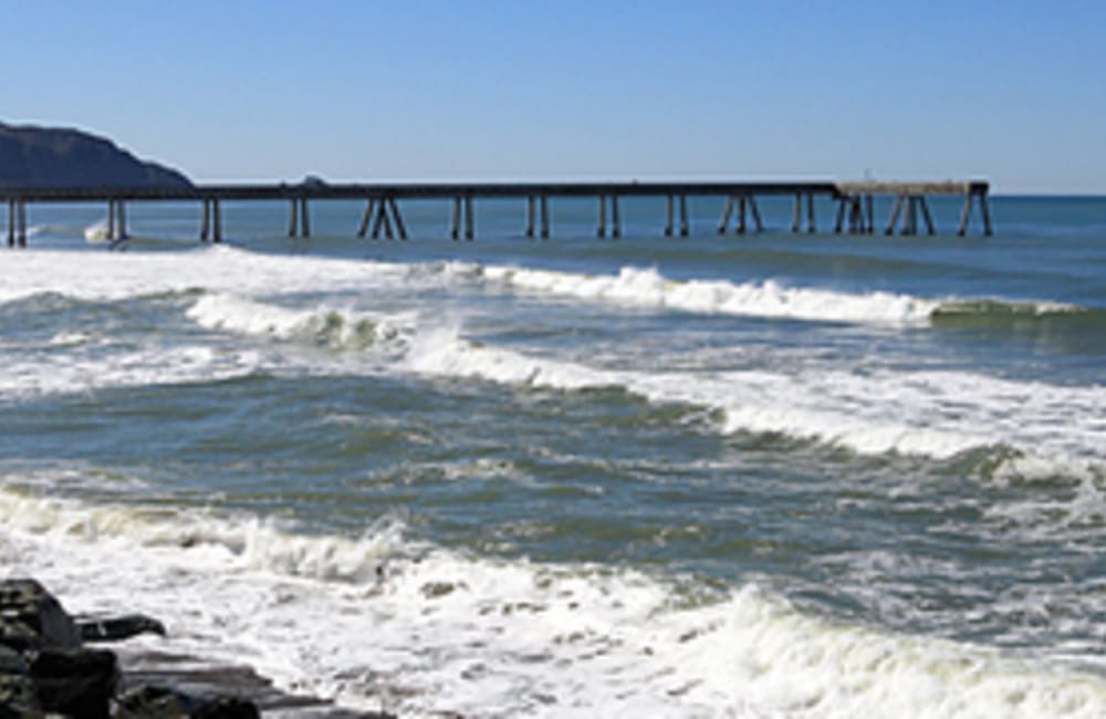 the pier near Seacliff in Pacifica, California