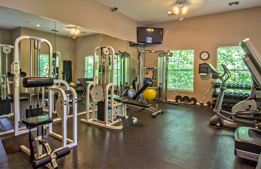 Fitness center at Highlands of Montour Run in Coraopolis, Pennsylvania