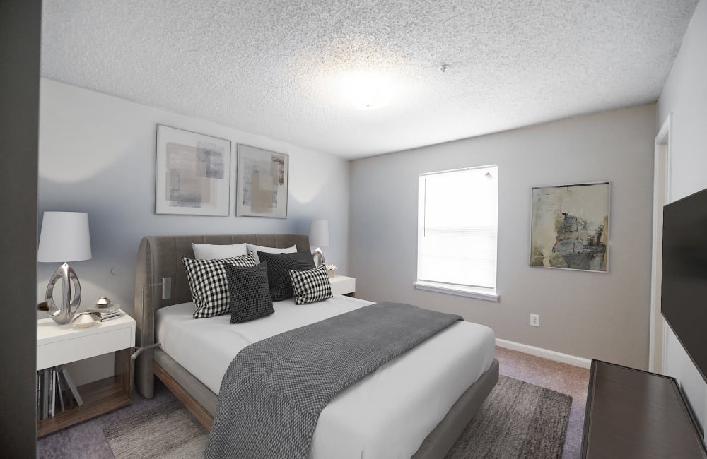 Master Bedroom at Kannan Station Apartment Homes in Kannapolis, North Carolina