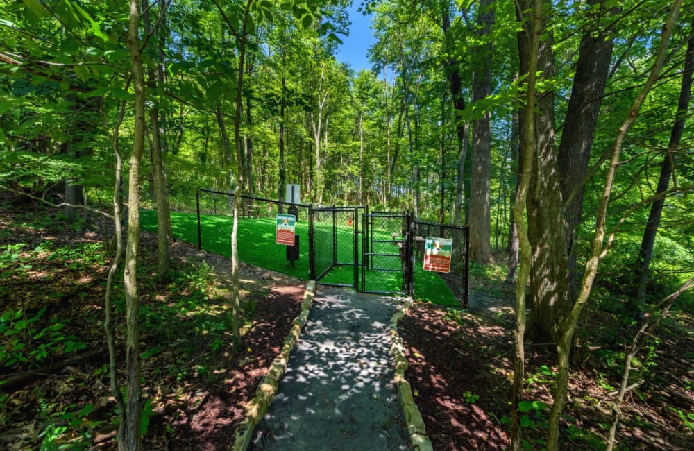 Dog park at Christopher Wren Apartments & Townhomes in Wexford, Pennsylvania
