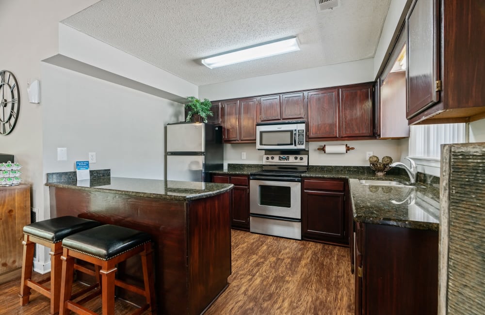 Well-Appointed Kitchen at Riverwind Apartment Homes in Spartanburg, South Carolina