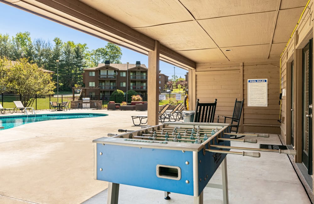 Foosball Table at Riverwind Apartment Homes in Spartanburg, South Carolina