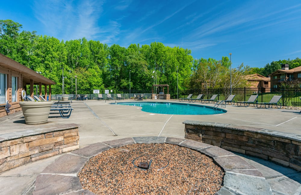 Outdoor Firepit at Riverwind Apartment Homes in Spartanburg, South Carolina