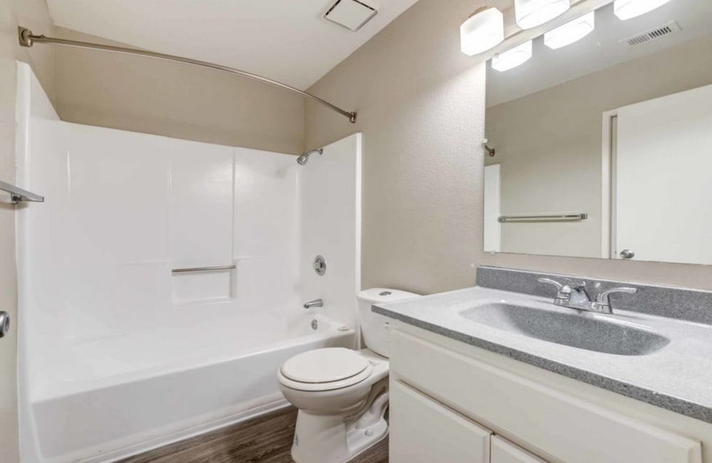 Bathroom atSienna Heights Apartments apartment homes in Lancaster, California