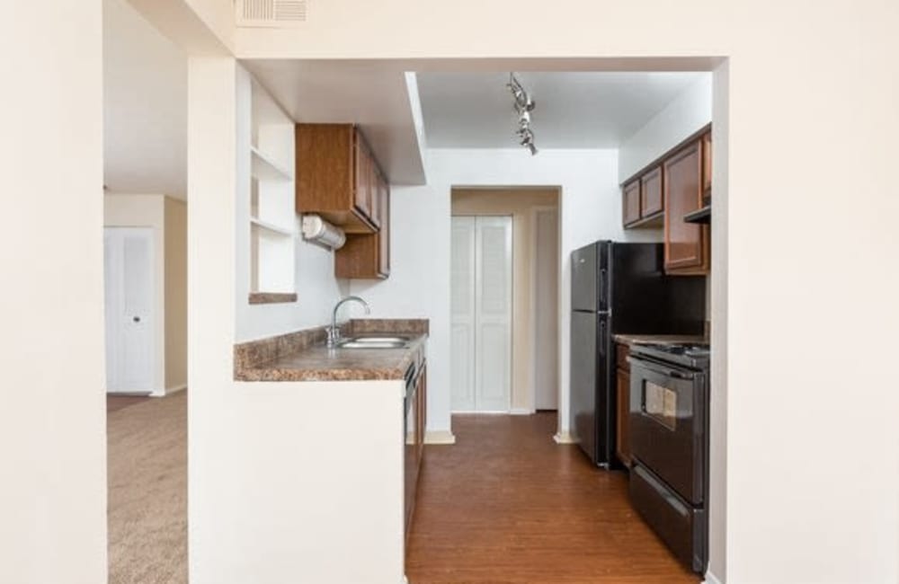 Modern kitchen at Parkside at Castleton Square in Indianapolis, Indiana