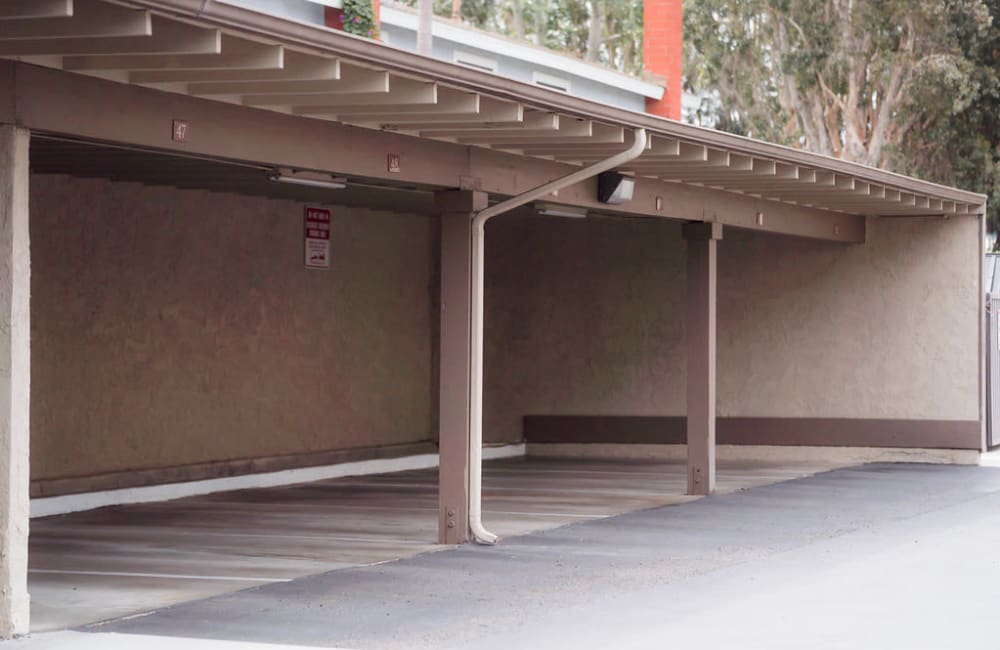 Covered parking at Westlake Village in Costa Mesa, California