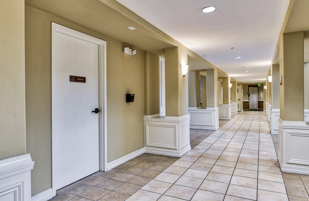 hallway at Windsor Court & Stratford Place in Westminster, California