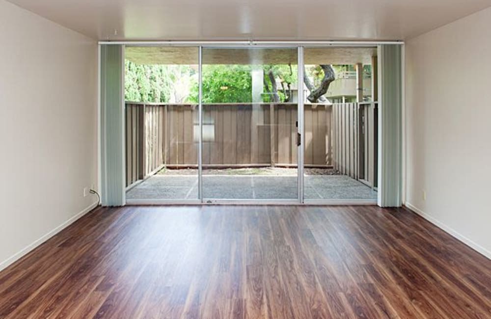 hardwood sryle flooring at Montoya Garden in San Pablo, California
