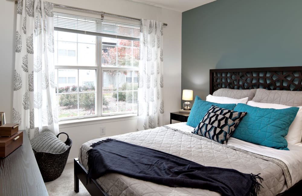 Bedroom atArtisan at Lawrenceville apartment homes in Lawrenceville, New Jersey
