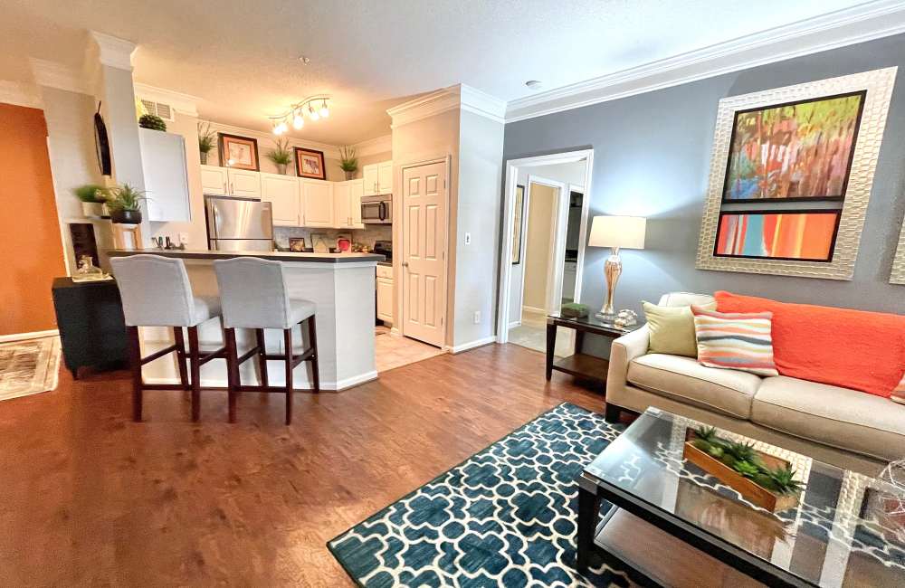 Modern kitchens and appliances at The Abbey at Eagles Landing in Stockbridge, Georgia