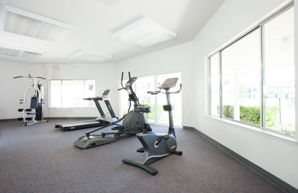 fitness center at Vista Pointe in Santa Clara, California