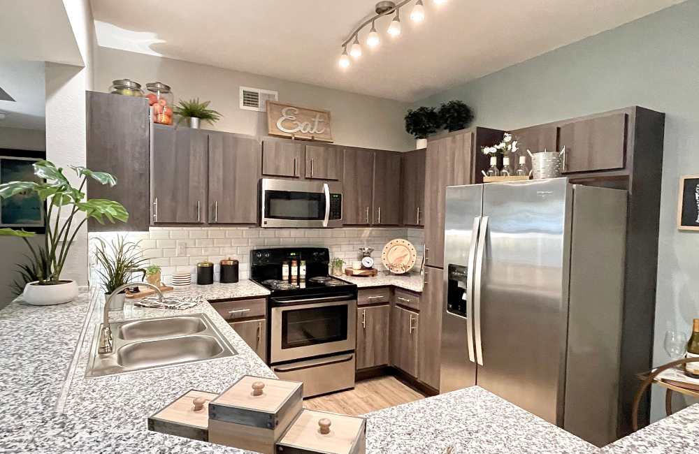 Kitchen at The Abbey at Barker Cypress in Houston, Texas