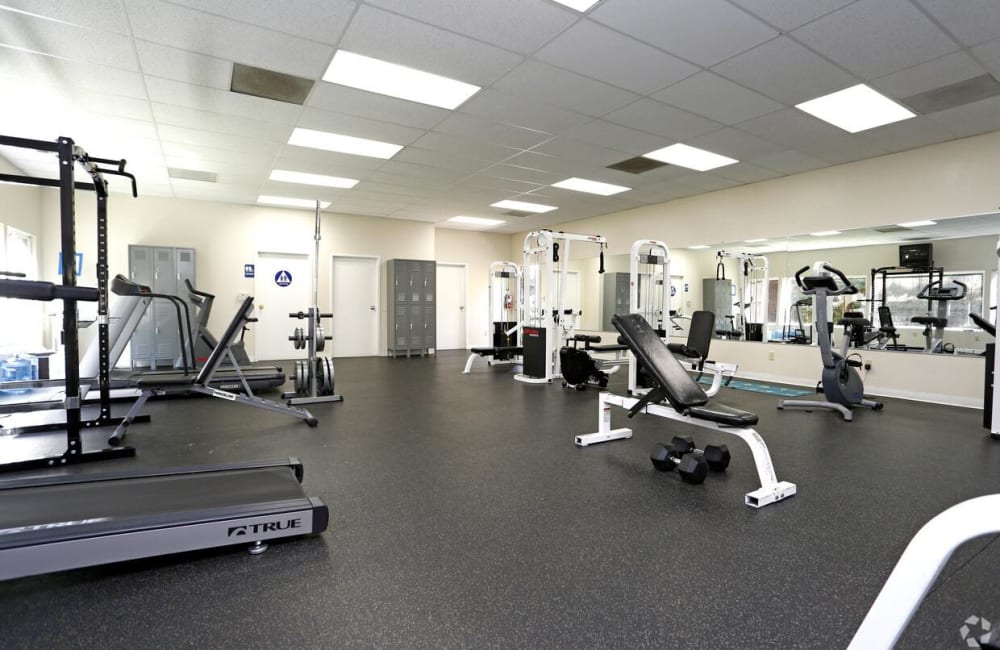 fitness center at Meadow Wood in Concord, California