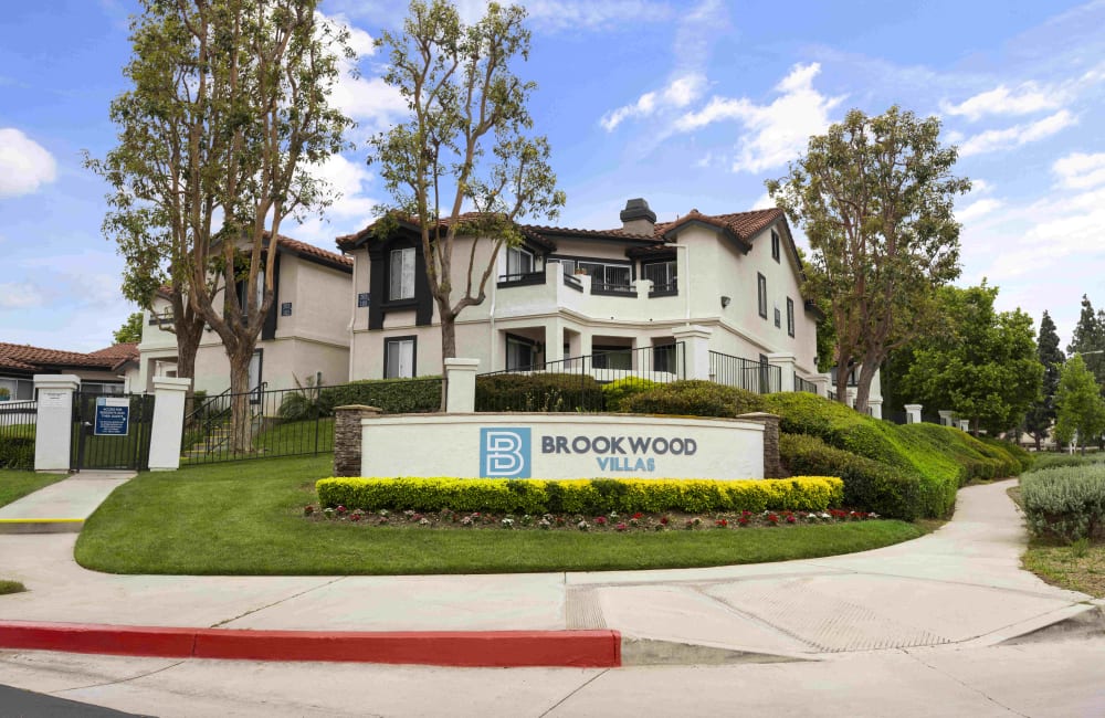 Exterior of Brookwood Villas in Corona, California