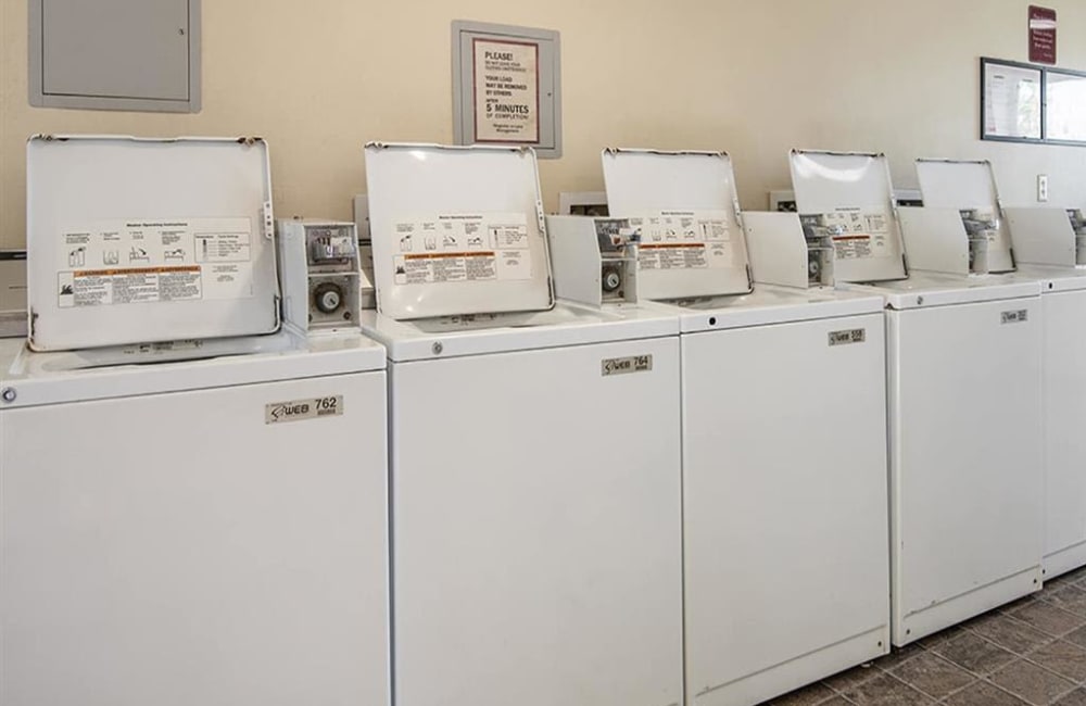 Laundry facilities at Magnolia on Lake in Los Angeles, California