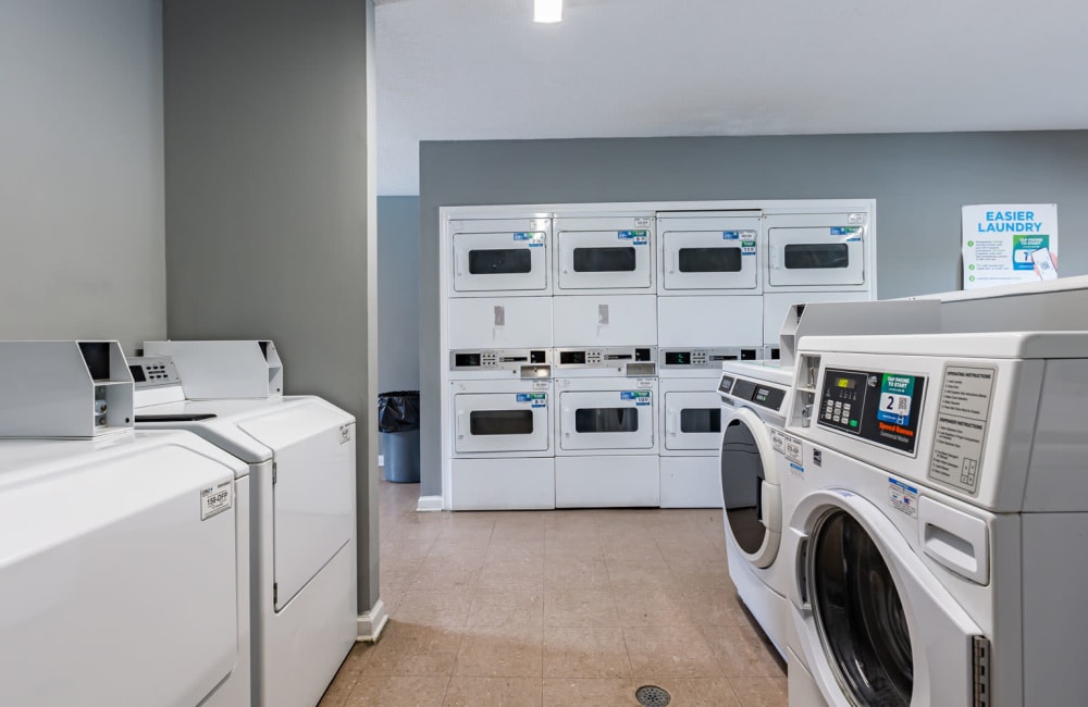 Laundry area at Parkway Station Apartment Homes in Concord, North Carolina