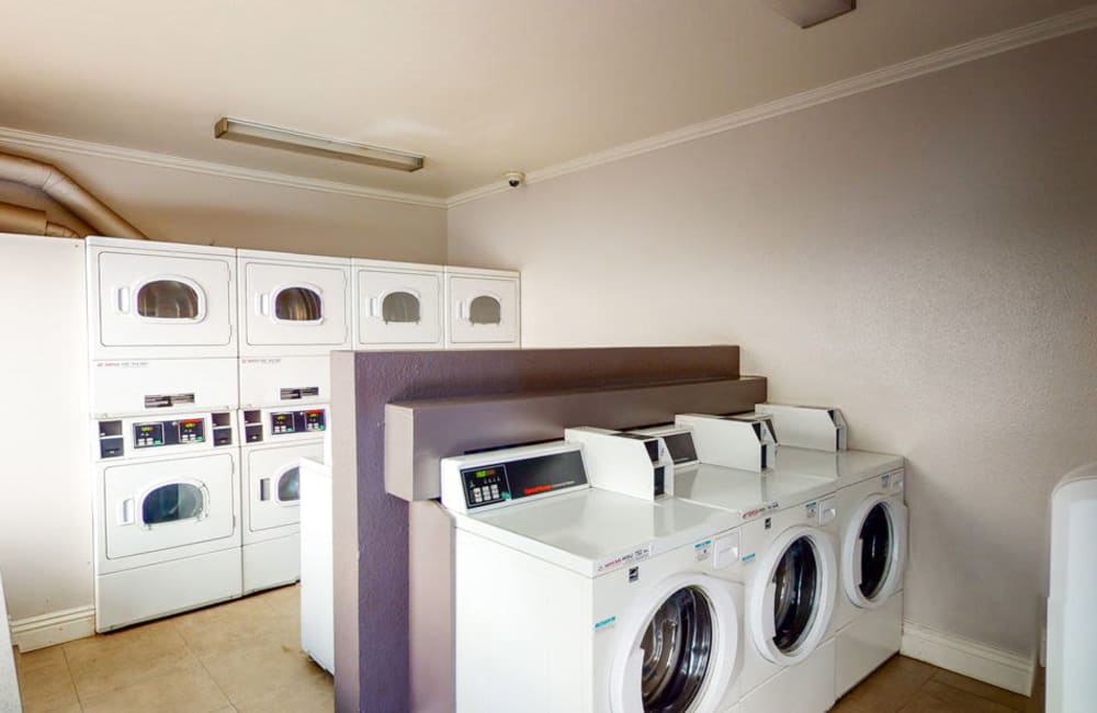 Laundry facility at Alpine Terrace Apartments in Canoga Park, California