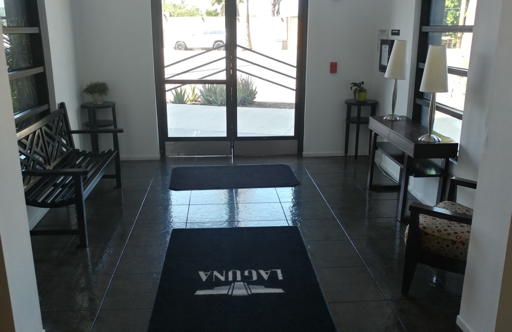 Entrance to the office at Laguna Senior in Los Angeles, California