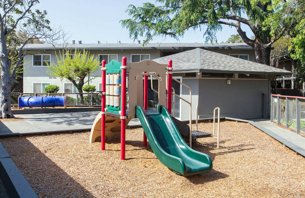 Children's playground area at Park Orchard in Hayward, California