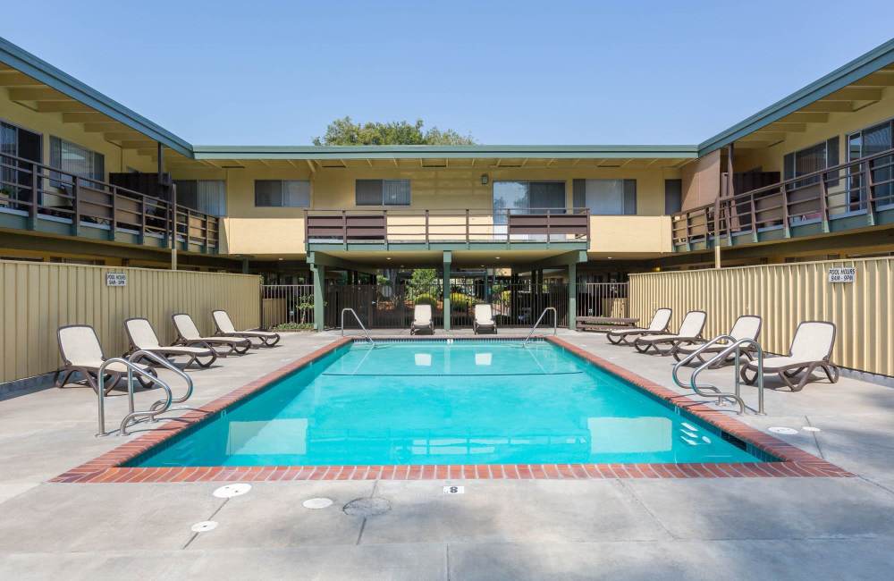 Swimming pool at The Cedars in Castro Valley, California