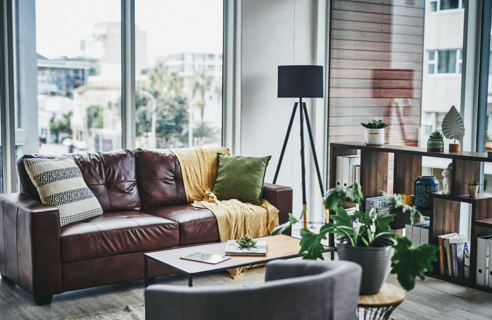 Modern living room at Curtis Johnson in Los Angeles, California