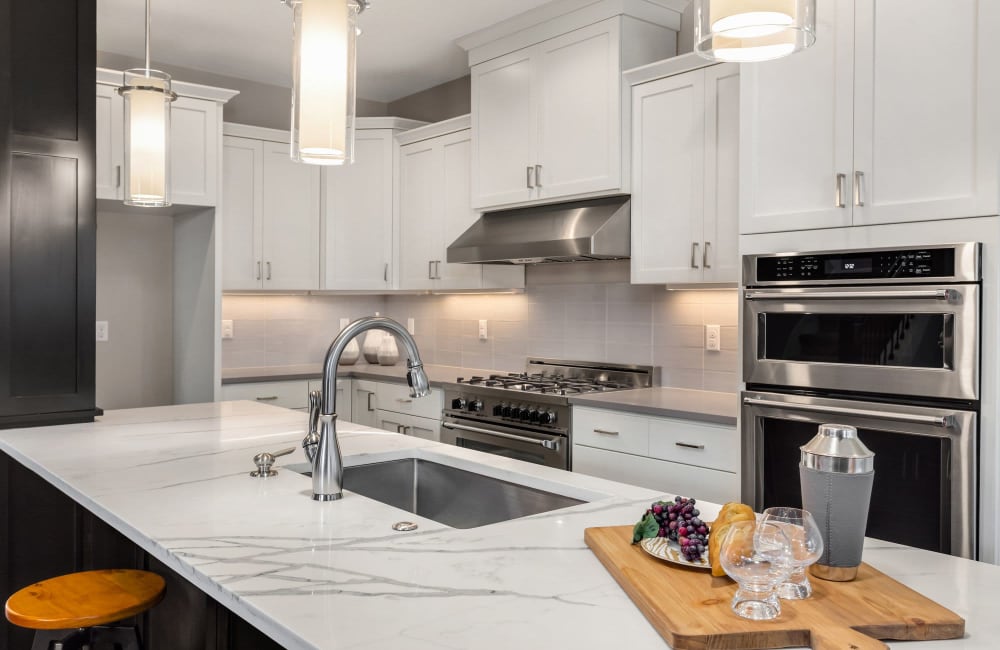 Kitchen with appliance at Capistrano Park in Modesto, California