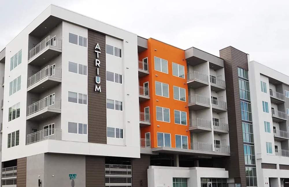 Exterior view of the beautiful apartment at The Atrium at Victorian Square in Sparks, Nevada