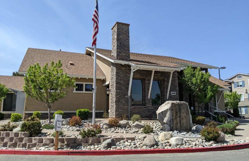 Leasing office exterior at Edgewater at Virginia Lake in Reno, Nevada