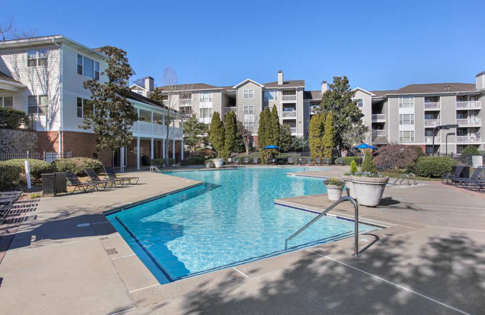 Community swimming pool at Wellington Point in Atlanta, Georgia