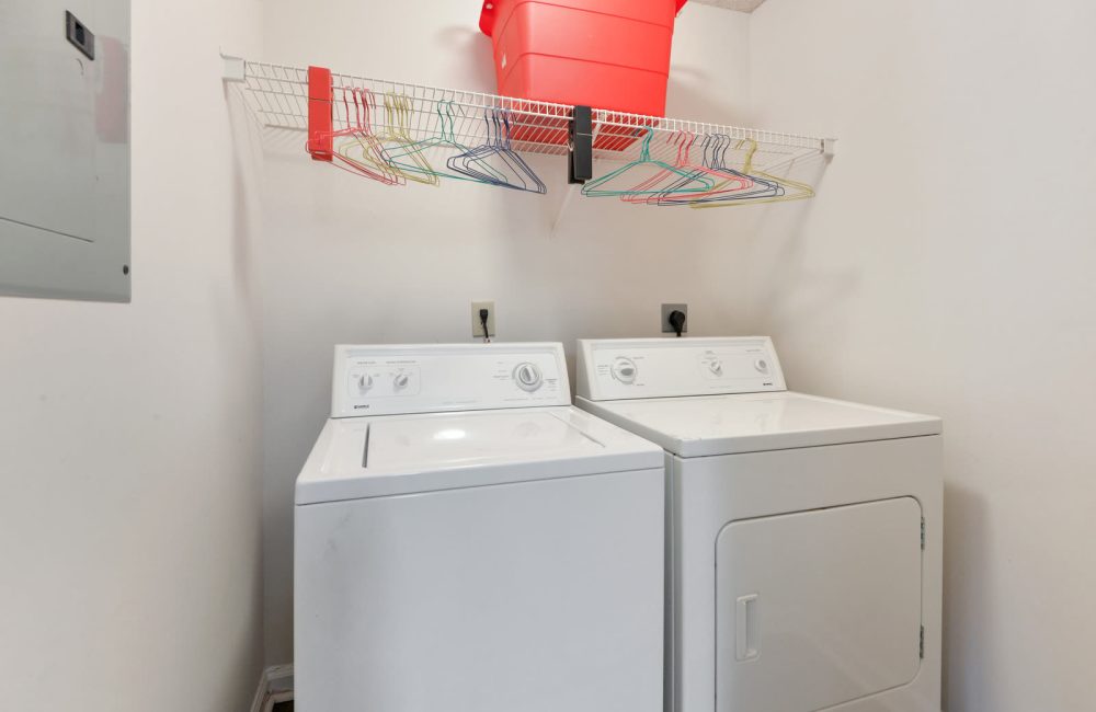 Washer and drying in apartment at Carrington Point in Douglasville, Georgia