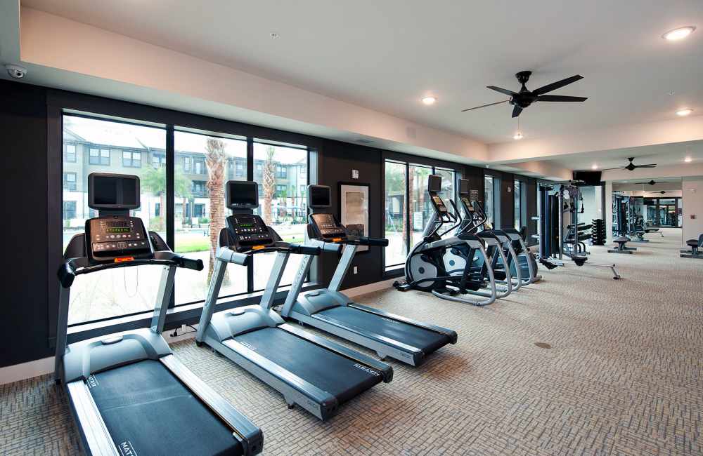 State of the art fitness equipment at Whitepalm Luxury Apartment Homes in Port Orange, Florida