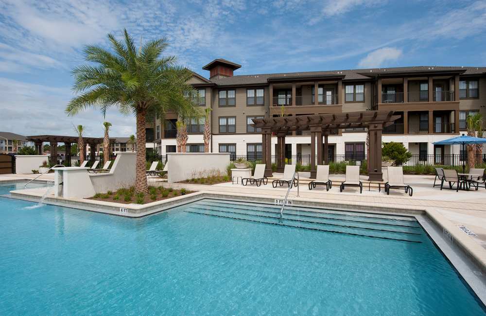 Relaxing Swimming Pool at Whitepalm Luxury Apartment Homes in Port Orange, Florida